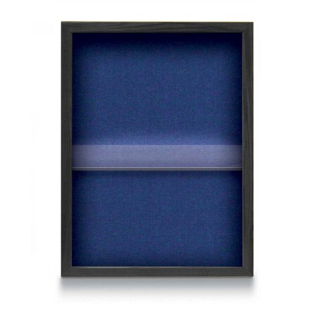 United Visual Products Indoor Enclosed Combo Board, 48"x36", Black Frame/White Porcelain & Cork UVCB4836B-WHTPORC-CORK